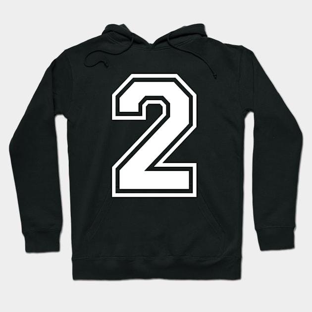 Number 2 Two - Sport Player Design for any ocassion Hoodie by AllWellia